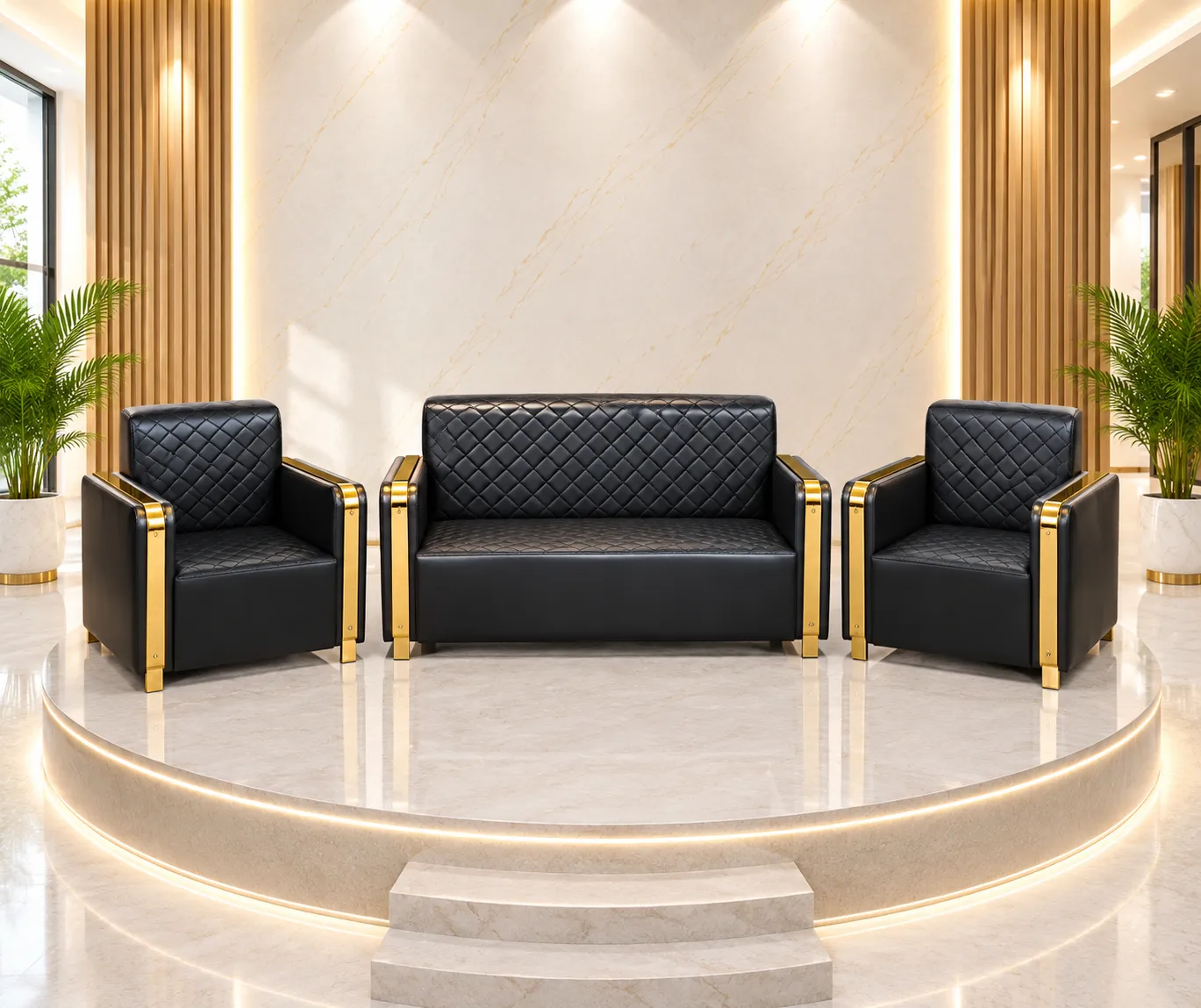 مبل آفیس 5 نفره کد 0353